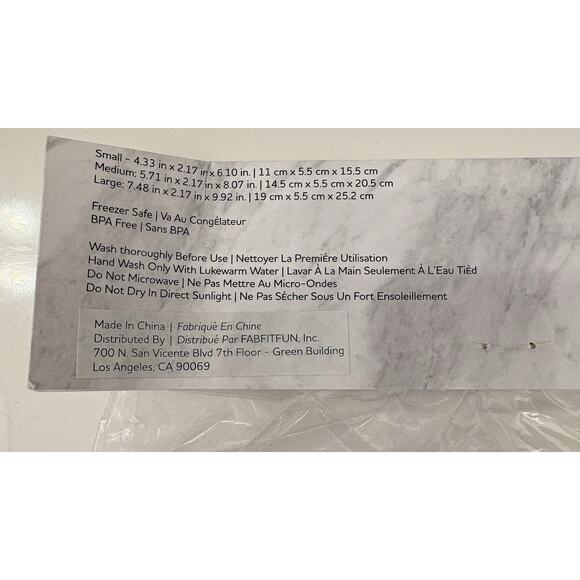 Chic & Tonic Reusable Lunch Bags Set Of 3 Freezer Safe BPA Free New In Package - Picture 6 of 7